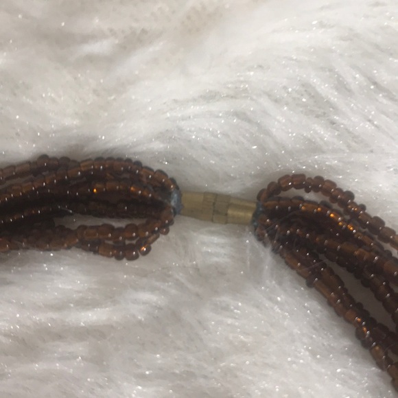 “BROWN BEAD” Boho Style Necklace. - Picture 6 of 8